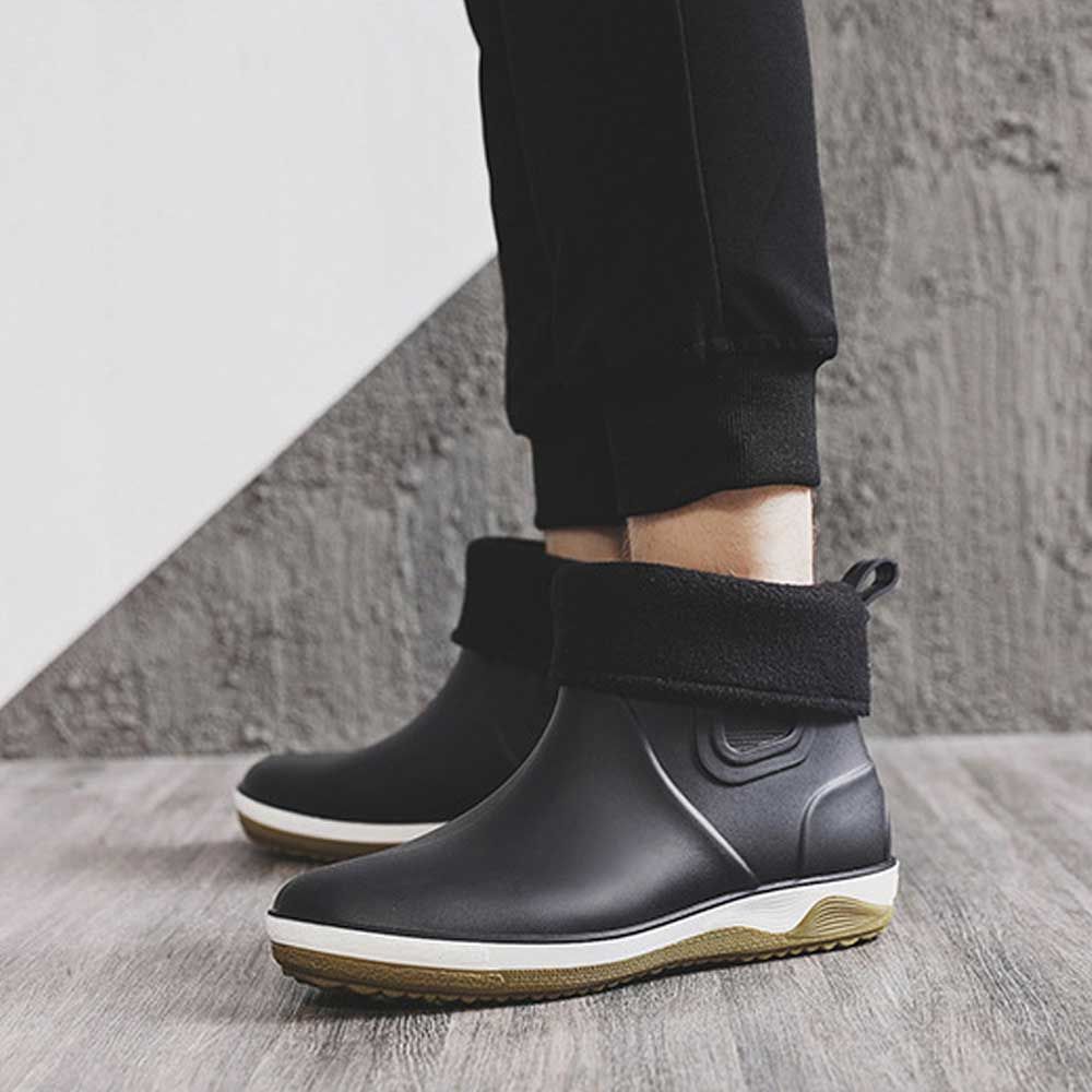 남성 레인부츠 기모안감 첼시디자인 캐주얼장화